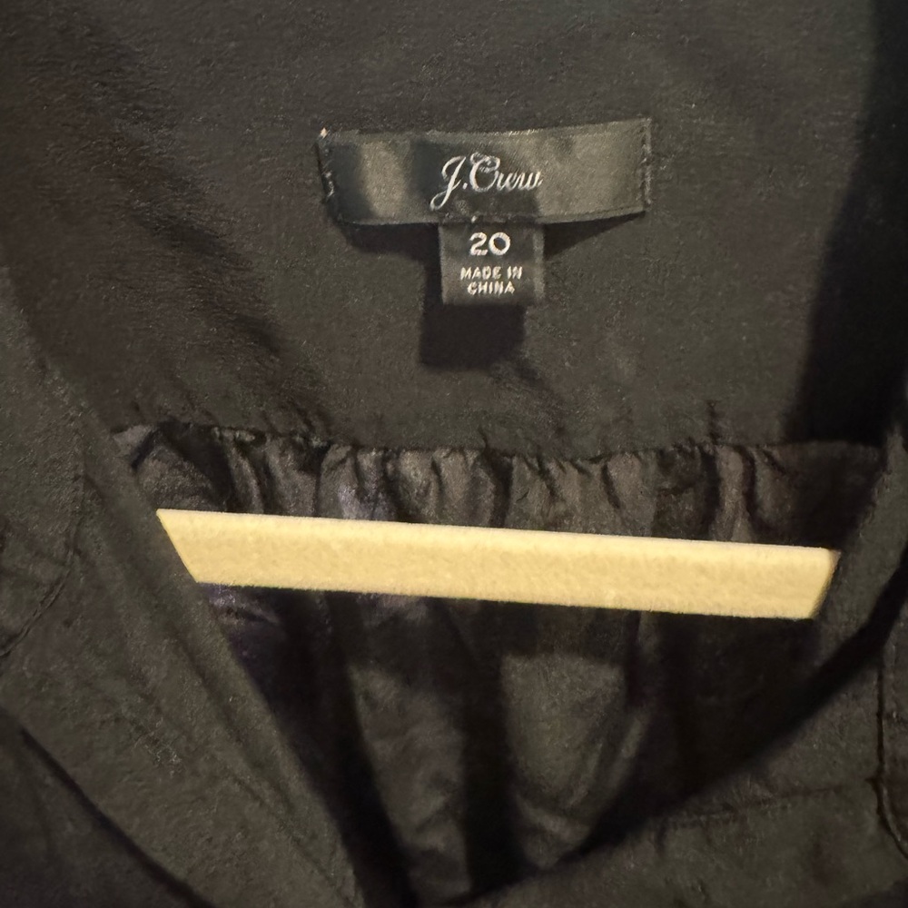 J. Crew Elegant Silk Black Blouse - Picture 2 of 5